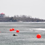 La glace fond sur le lac Ontario
