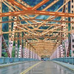 Le pont de fer de Nelson, surnommé BOB - thé Big Orange Bridge !