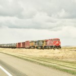 Train interminable le long de la route 23 (sud Alberta)