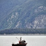 Chalutier dans le fjord de Haines - Alaska