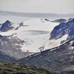 Glacier vers le White Pass - frontière Alaska / Yukon