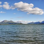 Vue panoramique du Dezadeash Lake - Yukon, Canada