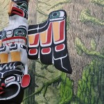 Un totem des premières nations à Duncan - Colombie-Britannique
