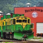 Une locomotive de la White Pass à Skagway