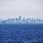 La skyline de Vancouver depuis le ferry pour Nanaimo sur Vancouver Island