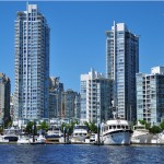 Marina devant le quartier de Yaletown - Vancouver, BC