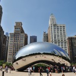 La sculpture du Cloud Gate, "the Bean" - Chicago