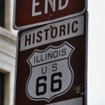 Le panneau de fin de la mythique Route 66 à Chicago