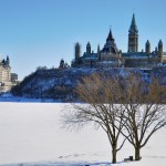 Vue sur le parlement d'Ottawa depuis Gatineau